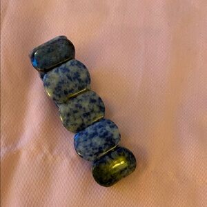 Anthropologie Blue Marbled Beaded Bracelet